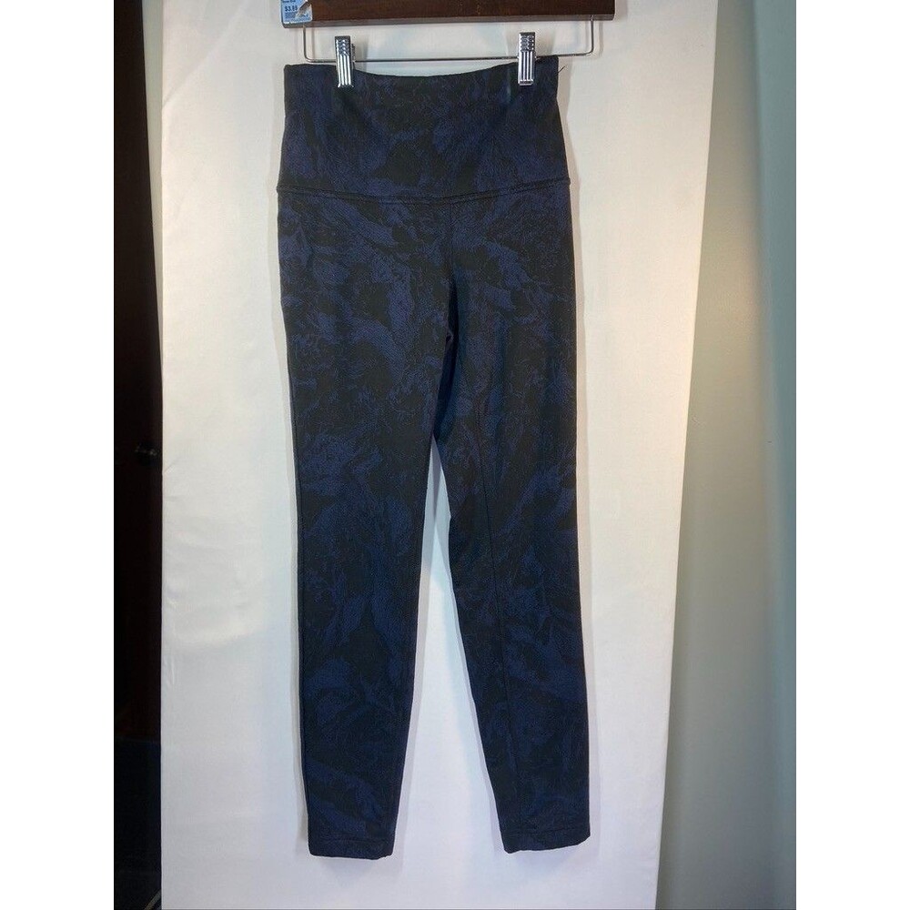LOLE WOMENS SIZE XSMALL BLACK/BLUE LEGGINGS